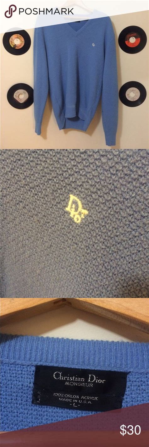 vintage dior mens sweater|dior men's designer sweaters.